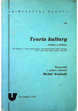 Teoria kultury Folklor a kultura