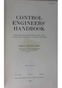 Control Engineers' handbook