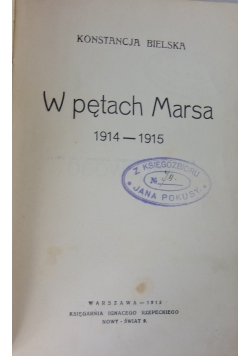 W pętach Marsa, 1915 r.