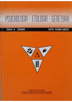 Psychologia etologia genetyka tom 2