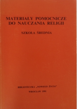Materiały Pomocnicze Do Nauczania Religii