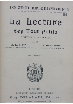 La Lecture de Tout Petits,  ok. 1906 r.