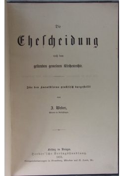 Die ehelcheidung 1875 r.