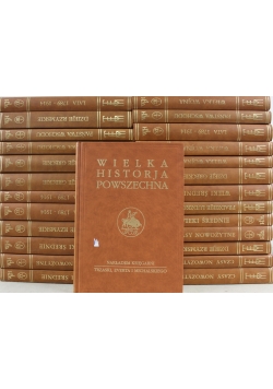 Wielka Historja Powszechna 26 książek reprint z ok 1938 r.