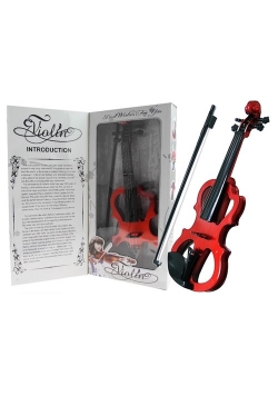 Skrzypce Violin smyczek na baterie Światło Dźwięk
