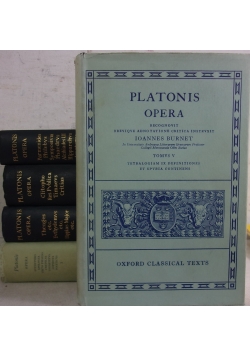 Platonis Opera, Tom od I do V
