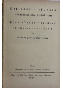 Herzensbergiebungen, 1918 r.