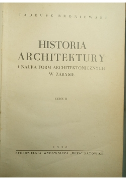 Historia architektury i nauka form architektonicznych w zarysie. tom 2, 1950 r.