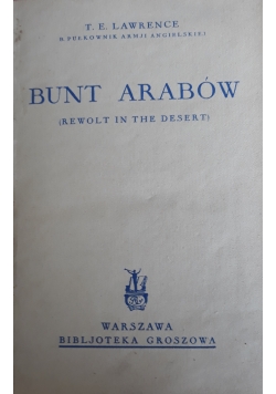 Bunt Arabów, 1929 r.