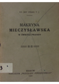 Maryna Mieczysławska w świetle prawdy ,1923 r.