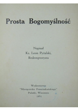 Prosta bogomyślność