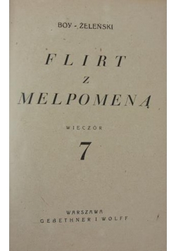 Flirt z Melpomeną, ok 1930r.