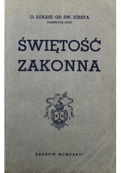 Świętość Zakonna  1936 r.