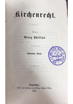 Kirchenrecht, 1869 r.