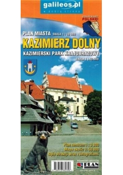 Plan miasta - Kazimierz Dolny 1:10 000