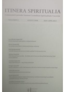 Itinera Spiritualia Volumen I