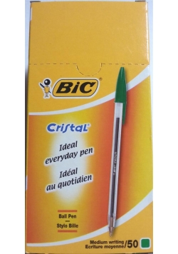 Długopis Cristal Original zielony (50szt) BIC