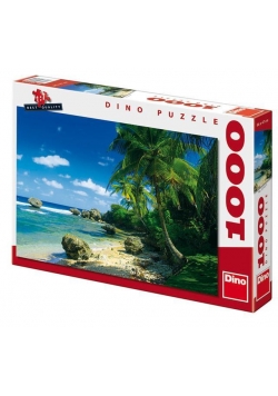 Puzzle 1000 Palmy na plaży DINO