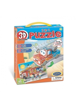Puzzle 3D 2w1 - Straż pożarna