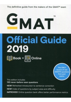GMAT Official Guide 2019 Book + Online