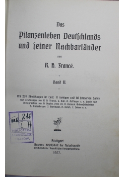 Das Pflanzenleben Deutschlands und seiner Nachbarlander Band II 1907 r.