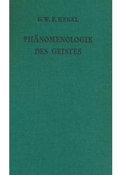 Phanomenologie des Geistes