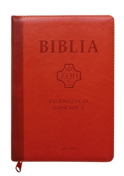 Biblia Pierwszego Kościoła ceglasta z paginatorami i suwakiem
