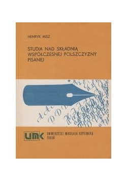 Studia nad składnią współczesnej polszczyzny pisanej