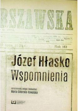 Józef Hłasko wspomnienia
