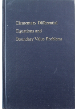 Elementary Differential Equations and Boundary Value Problems