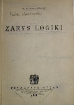 Zarys Logiki 1929 r.