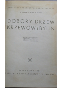 Dobory Drzew Krzewów i Bylin