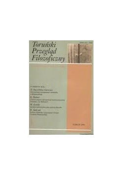 Toruński przegląd filozoficzny 1