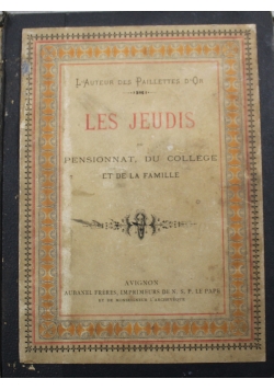 Les Jeudis du pensionnat du college et de la famille 1894 r.