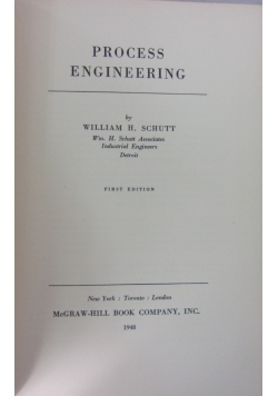 Process Engineering, 1948 r.
