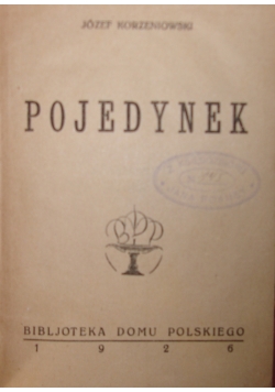 Pojedynek, 1926 r.