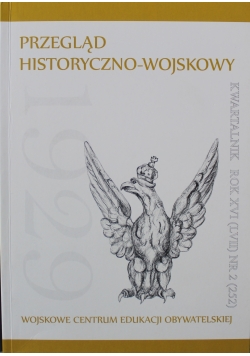 Przegląd historyczno wojskowy rok XVI  nr 2