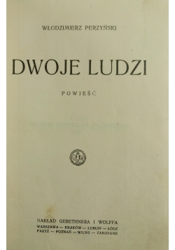 Dwoje ludzi, 1928 r.