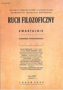 Ruch filozoficzny tom LXVI nr 1