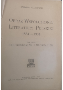 Obraz współczesnej literatury polskiej 1884 - 1934. Tom III, 1936 r.