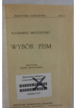 Wybór Pism
