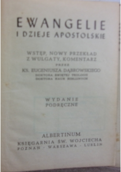 Ewangelie i dzieje apostolskie, 1950 r.