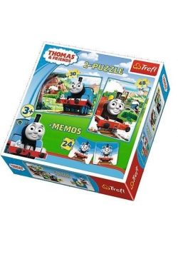 Puzzle 2w1+ memos - Tomek i przyjaciele TREFL