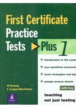 First Certificate Practice Tests PLUS 1