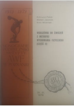 Wskazówki do ćwiczeń z metodyki wychowania fizycznego cz.II, nr.31
