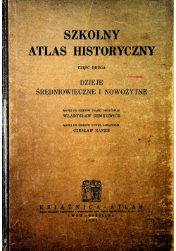 Szkolny atlas historyczny 1932r
