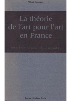 La théorie de l'art pour l'art en France