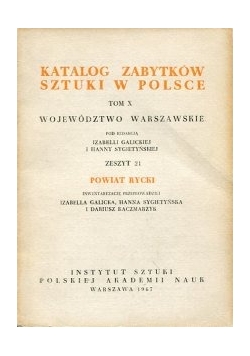 Katalog zabytków sztuki w Polsce tom X powiat Rycki