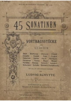 45 Sonatinen und Vortragsstücke für Klavier (Nuty)