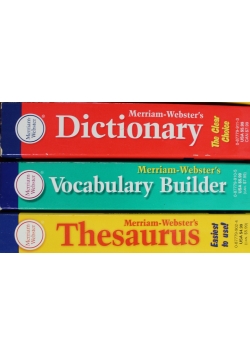 The Merriam Webster Thesaurus Tom 1 do 3